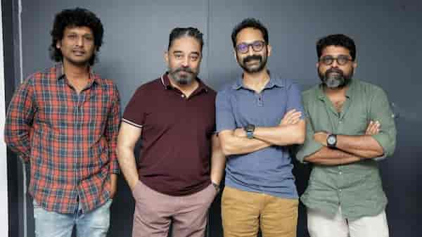 Lokesh Kanagaraj, Kamal Haasan, Fahadh Faasil and Mahesh Narayanan