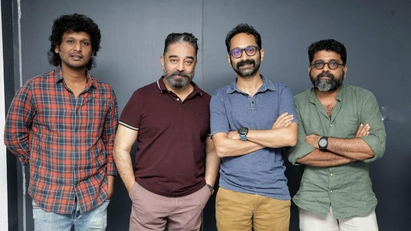Lokesh Kanagaraj, Kamal Haasan, Fahadh Faasil and Mahesh Narayanan