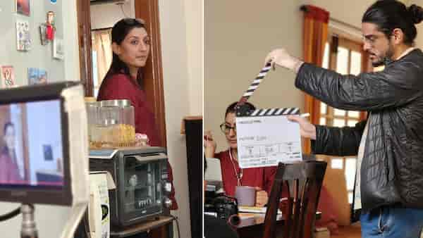 Virginia Rodrigues in BTS images from the film shoot; (image credit: Phalguni Vittal Rao)