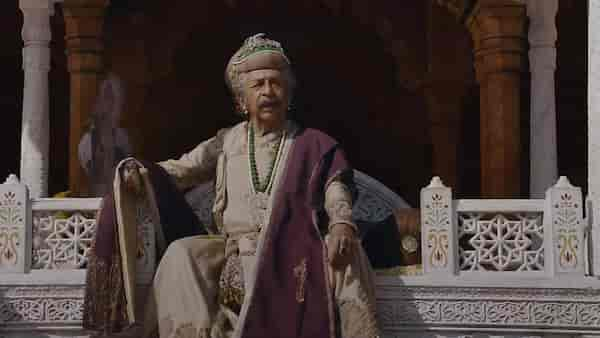 Lording it over the plebs. Naseeruddin Shah in a still from Taj: Divided By Blood. ZEE5