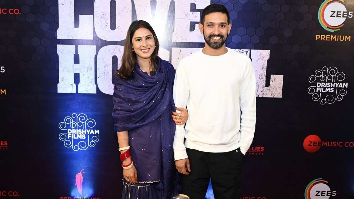 Vikrant’s wife Sheetal Thakur dons chooda, sindoor at screening