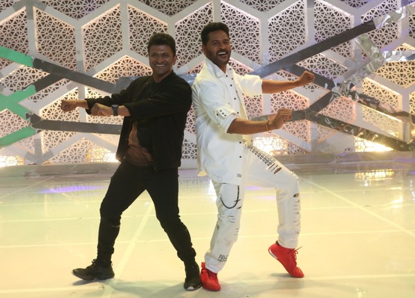 Puneeth Rajkumar and Prabhu Deva will be seen together in a dance number in Luckyman