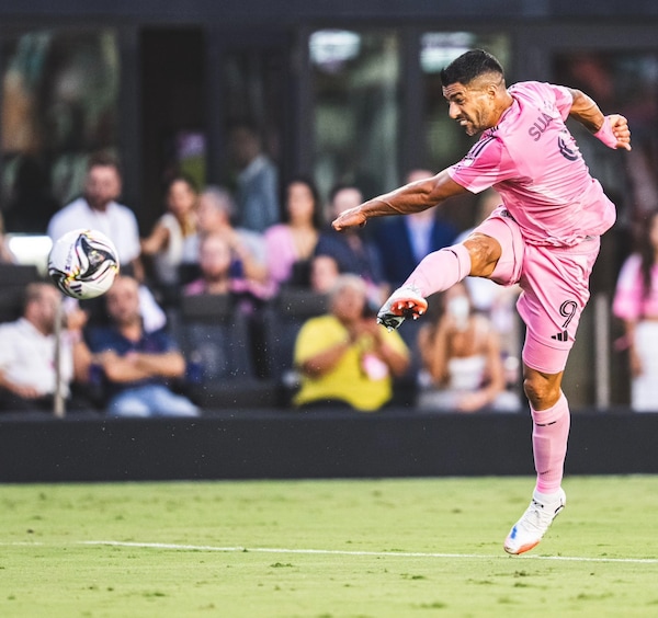 Luis Suarez created many chances for Inter Miami in the match. Image | Inter Miami CF on X