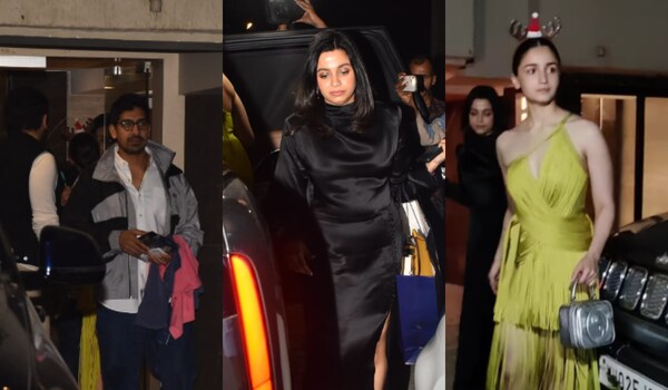 Alia Bhatt, Ranbir Kapoor, Karan Johar exude festive vibes after Christmas dinner at Mahesh Bhatt’s house | Watch