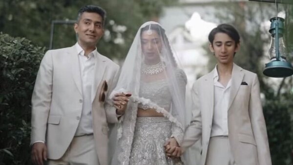 Mahira Khan's son Azlan walks her down the aisle at her wedding; internet calls it 'beautiful moment of pure love'