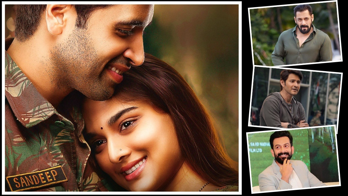 Major trailer to be launched by Mahesh Babu, Salman Khan and Prithviraj Sukumaran across three languages today!