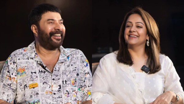 Mammootty and Jyotika at Kaathal: The Core promotional event