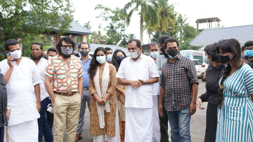 Mammootty during the switch-on function of Puzhu