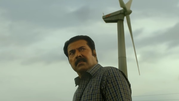 Mammootty in a still from Kalamkaval