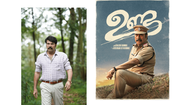 Mammootty in Puzhu, and at right, Unda