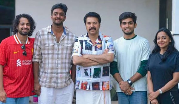 Mammootty on the sets of Lokah