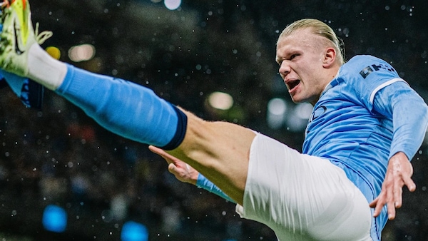 Erling Haaland scored his 99th Premier League goal. Image | Manchester City
