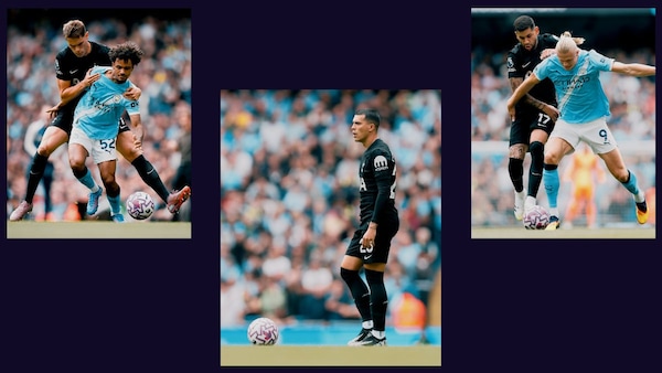 Man City vs Spurs. Photos via SpursOfficial.