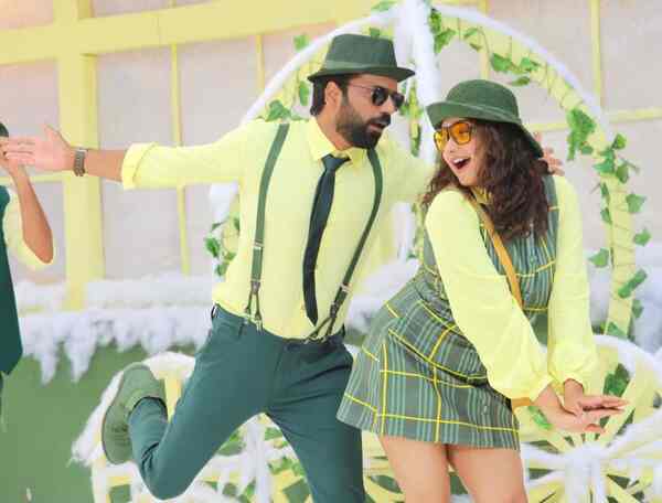 Sathish and Rachita in a still from the song