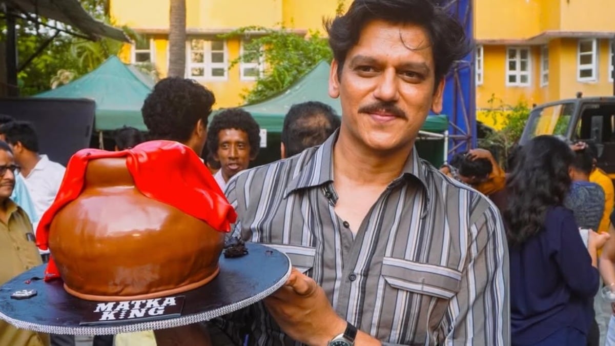 Matka King wrap-up party: Vijay Varma finally reveals his look from the web series and it is borderline cool