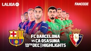 FC Barcelona 2-0 CA Osasuna | Round 16