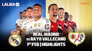Real Madrid 2-1 Rayo Vallecano | Round 22