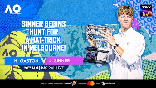 Gaston vs Sinner - Round 1 - 20 Jan 2026