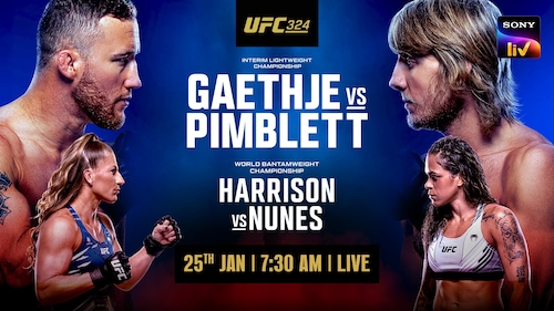 UFC 324 - Gaethje vs Pimblett - 25 Jan 2026