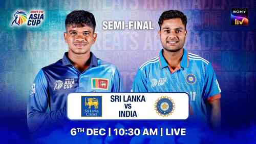 Sri Lanka U-19 vs India U-19 (Hindi) - Semi-final - 6 Dec 2024