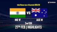 AUS W vs IND W: 2nd ODI, Highlights