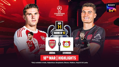 Watch Arsenal vs Leverkusen - Highlights - 18 Mar 2026 on OTTplay with one OTT subscription