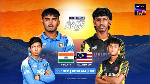 Upcoming - India vs Malaysia - DP World Men's U19 Asia Cup 2025