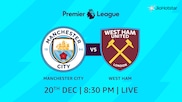 Manchester City vs West Ham