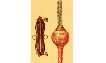 The instrument in this image hints at the name of a song from which Saif Ali Khan Film?