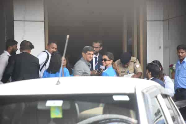 Deepika Padukone with her father Prakash Padukone. (Image source: Manav Manglani)