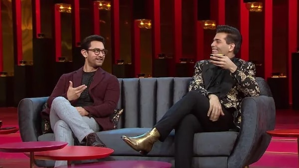 Aamir Khan with Karan Johar on Koffee With Karan