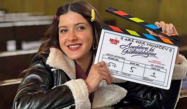 Shanaya Kapoor on the sets of Aankhon Ki Gustaakhiyan