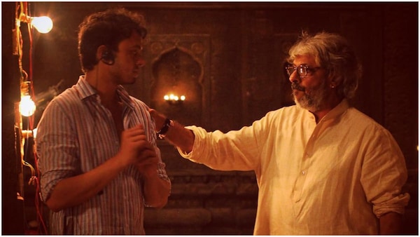 Abhinandan Gupta and Sanjay Leela Bhansali On The Sets (Image Credits - Abhinandan_Instagram)