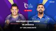 MI Emirates beat Abu Dhabi Knight Riders by 28 runs | Match 14