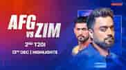 Afghanistan beat Zimbabwe by 50 runs | 2nd T20I