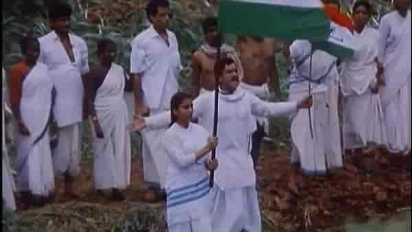 Shabana Azmi and Om Puri in a still from Bharat Ek Khoj. YouTube screengrab.