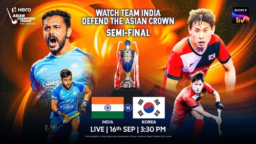 India vs Korea - Semi-Final - 16 Sep 2024 (Hindi)