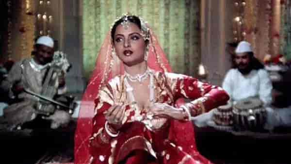 Rekha in and as Umrao Jaan, directed by Muzaffar Ali.