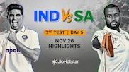 2nd Test: India vs South Africa, Day 5 Highlights
