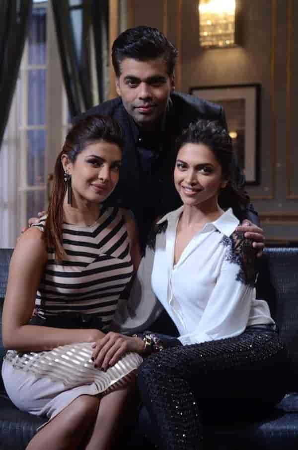 Deepika Padukone with Priyanka Chopra