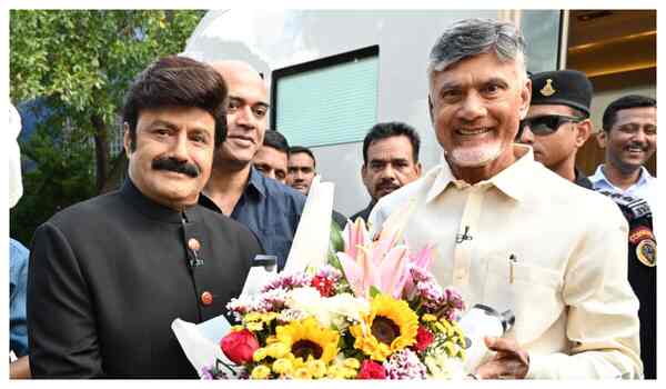 Balakrishna welcomes Chandra Babu Naidu