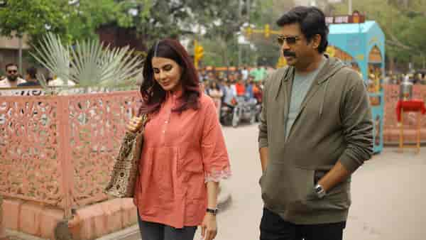 Kirti Kulhari and R Madhavan in Hisaab Barabar.