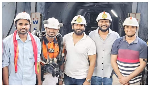 RK Sagar with Singareni coal mine employees
