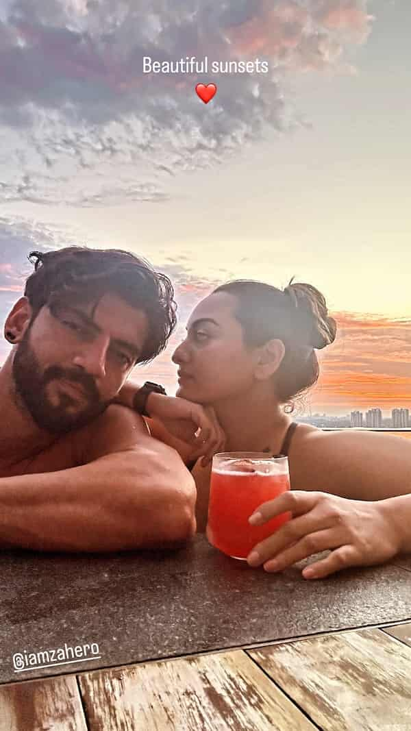 Sonakshi Sinha and Zaheer Iqbal.