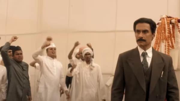 Arif Zakaria as Jinnah in Freedom at Midnight.