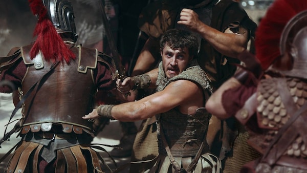 Still from Gladiator II.