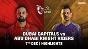 Dubai Capitals beat Abu Dhabi Knight Riders by 83 runs | Match 7