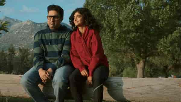 Abhishek Bachchan and Ahilya Bamroo in a still from I Want to Talk.