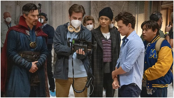 Jon Watts On The Sets Of Spider-Man No Way Home