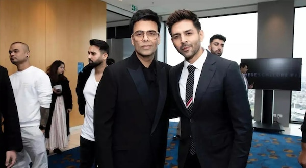 Karan Johar and Kartik Aaryan